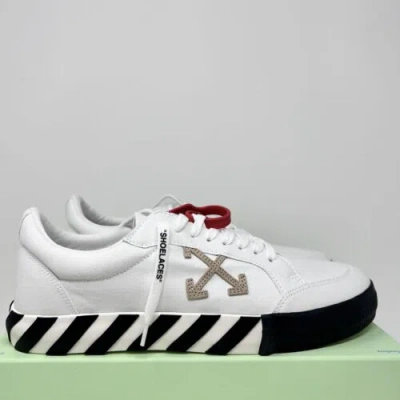 Pre-owned Off-white Vulcanized Men's Sneakers Size 46 Eu / 13 Us White Sand