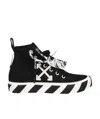 Off-white Vulcanized Mid-top Sneakers In Black
