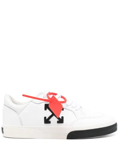 Off-white White New Low Vulcanized Leather Sneakers