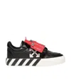 Off-white Vulcanized Sneakers In Black