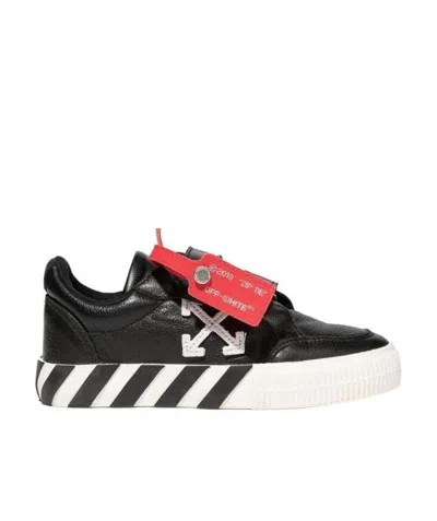 Off-white Vulcanized Sneakers In Black