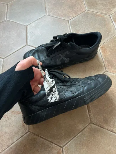 Pre-owned Off-white Vulcanized Sole Sneakers In Black
