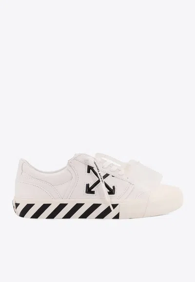 OFF-WHITE VULCANIZED UNDERCUT CANVAS SNEAKERS