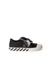Off-white Vulcanized Undercut Sneakers In Black