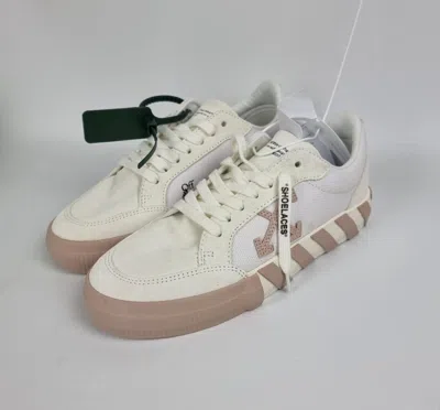 Pre-owned Off-white Vulcanized Women's White And Pink Sneakers Size 38 Us 8