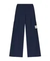 Off-white Gabardine Tailoring Cargo Trousers In Blue