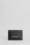 Off-white Off White™ Black Leather Bi Fold Wallet With Logo In Black