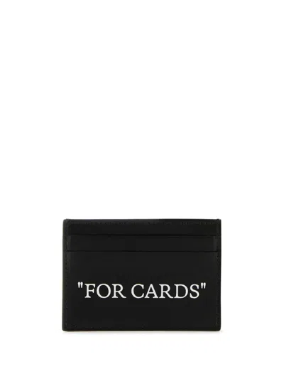 Off-white Wallets In Black