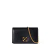 Off-white Jitney 0.5 Wallet On Chain Black No Colo In Black