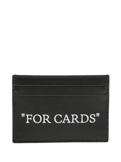 Off-white Wallets In Black