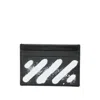 Off-white Diagonal Spray Stripe Cardholder In Multi
