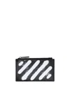 Off-white Logo Printed Zip-up Wallet In Multi