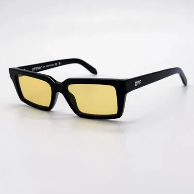 Off-white Warren Yellow Pilot Unisex Sunglasses Oeri13a 1018 54 In Brown