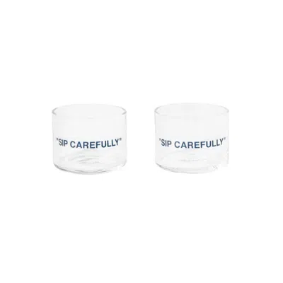 Off-white Water Glass Quote Set