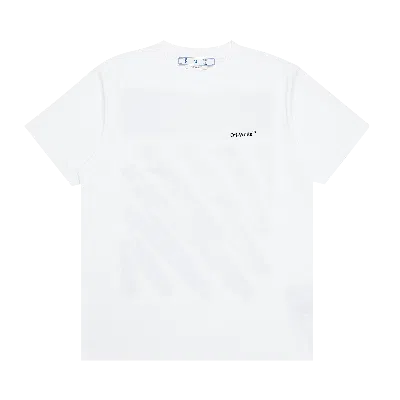 Pre-owned Off-white Wave Diag Slim Short-sleeve Tee 'white/black'