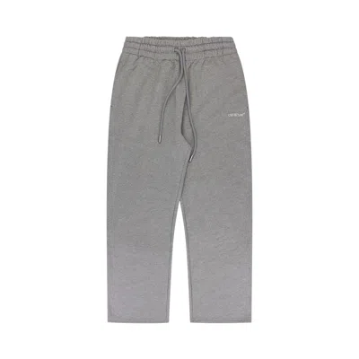 Pre-owned Off-white Wave Diagonal Sweatpants 'light Heather Grey' | Men's Size M In Gray