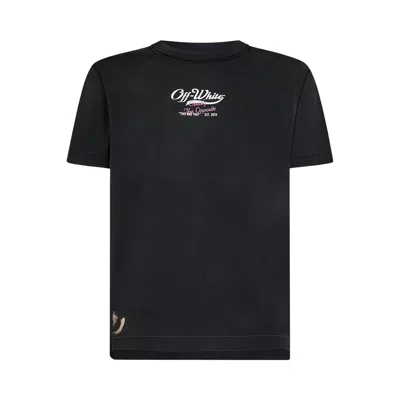 Pre-owned Off-white Wave Off Raw Slim Short-sleeve Tee 'black/white'