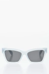 Off-white Wayfarer Cincinnati Sunglasses With Logoed Rods In Blue