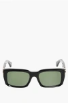 Off-white Wayfarer Hays Sunglasses With Maxi Goledn Logo In Brown