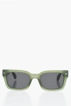 Off-white Wayfarer Midland Sunglasses With Logoed Rods In Green