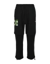 OFF-WHITE OFF-WHITE WEED ARROWS DOUBLE SWEATPANTS MAN PANTS BLACK SIZE XS POLYESTER