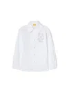 Off-white Boy's 3d Logo-print Arrow Graphic Button Down Shirt In White
