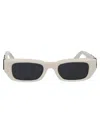 Off-white White Acetate  Sunglasses In White