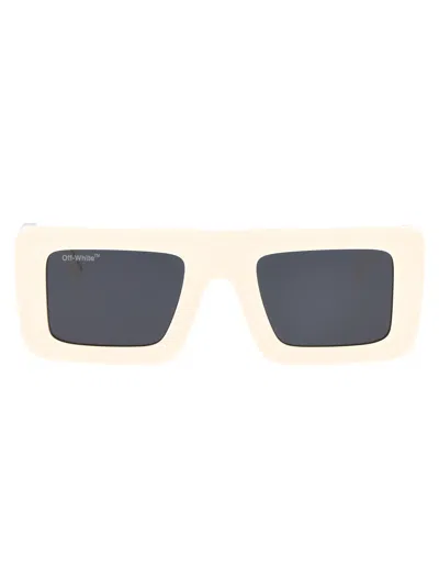 Off-white White Acetate  Sunglasses In Neutral