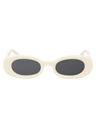 Off-white White Acetate  Sunglasses In Neutral