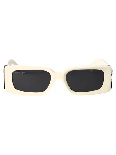 Off-white White Acetate  Sunglasses In Neutral
