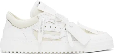 Off-white White & Beige Low 3.0 Off Court Sneakers In White - Ivory