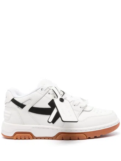 Off-white White And Black Leather  Out Of Office Sneakers For Women