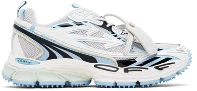 OFF-WHITE WHITE & BLUE BE RIGHT BACK SNEAKERS