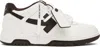 Off-white Slim Out Of Office Low-top Sneakers In White - Chocolate