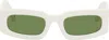 Off-white Cary Rectangular Sunglasses In Green