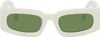 Off-white Virgil Acetate Sunglasses In White Green