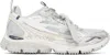 Off-white Ow Be Right Grey Low Top Sneakers With Zip-tie Detail In Mesh And Leather Man In Gray