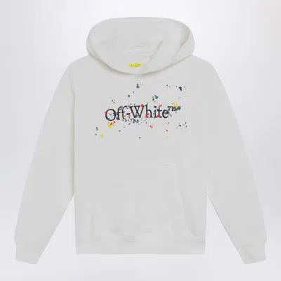 Off-white White Big Bookish Splat Logo Sweatshirt