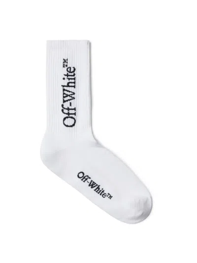 OFF-WHITE WHITE BOOKISH MID SOCKS