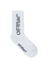 Off-white Bookish' White Cotton Blend Socks In White