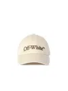 Off-white White Bookish Shadow Baseball Cap In Neutrals