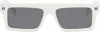 Off-white Oeri13z Chandler Sunglasses Sunglasses In White Dark Grey