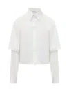 Off-white Poplin Bookish Baseball Shirt In White