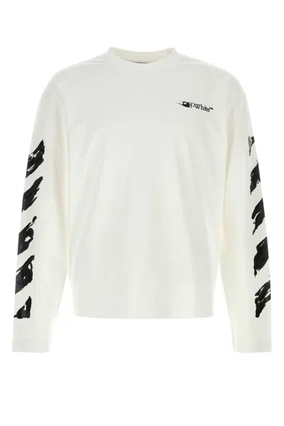 OFF-WHITE WHITE COTTON T-SHIRT