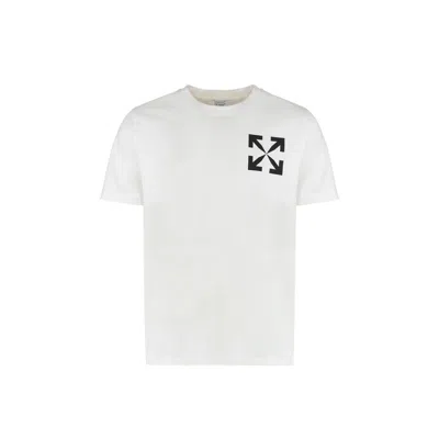 Off-white Slim Fit Single Arrow Cotton Graphic T-shirt