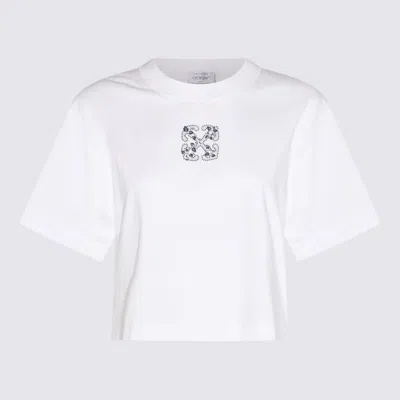 Off-white Bling Leaves Arrows-print T-shirt In White