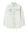 Off-white White Denim Fresco Arrow Shirt Jacket In White