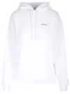 Off-white Diag Stripe-print Cotton Hoodie In White Blue