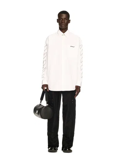 Off-white White Diagonal Outline Overshirt
