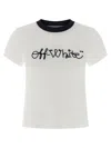 Off-white Script Logo Short Sleeve T-shirt In White